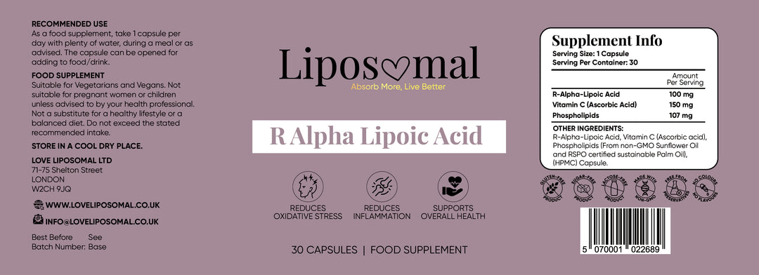 Liposomal R Alpha Lipoic Acid